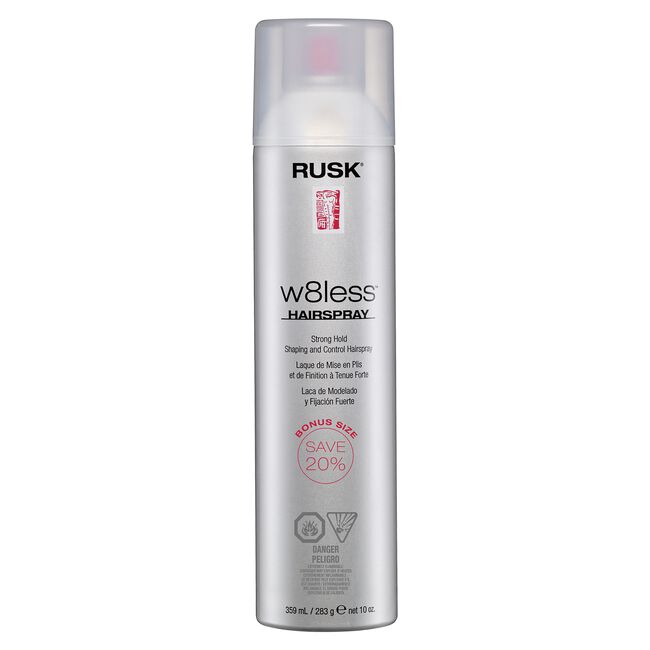 Light Gray Rusk W8Less Hairspray Bonus Size 80%