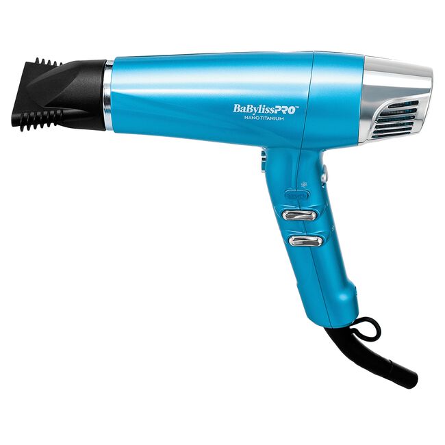 White Smoke BaBylissPRO Nano Titanium High-Speed Dual Ionic Hairdryer