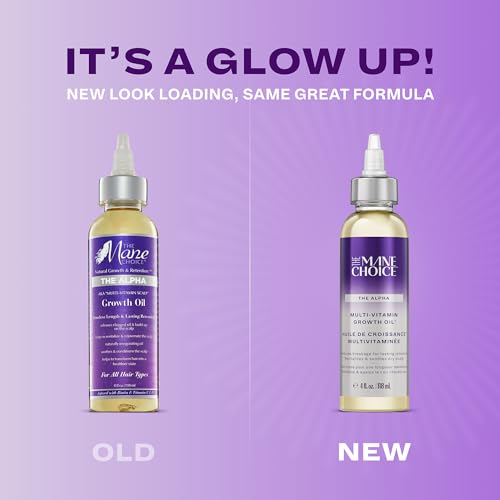 Huile nourrissante pour le cuir chevelu multivitaminée Alpha de The Mane Choice, stimule, revitalise et apaise, huile pour le cuir chevelu à la biotine et à la vitamine C, 113 g, lot de 2