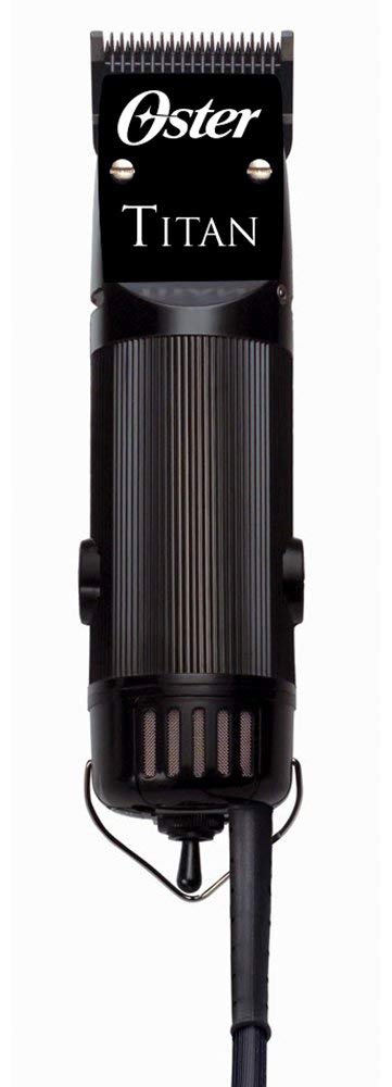 Oster Titan 型号 #76076-310 可拆卸刀片重型理发器,附赠 00000 可拆卸刀片、10 把导梳套装和颈部除尘器