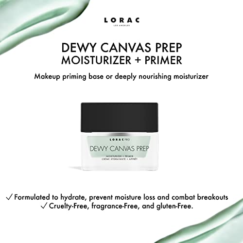 LORAC Dewy Canvas Prep PRO Moisturizer + Primer | Fragrance-Free Hydration