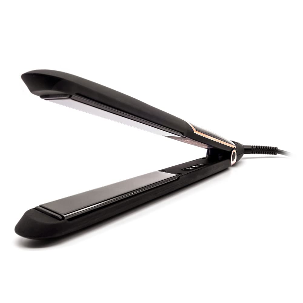 SRI Infrarose Titanium Styler – Professional Flat Iron with Floating Plates to Reduce Pulling – Hair Straightener for Curly, Damaged, Fine Hair, All Hair Types – Durable Design.
