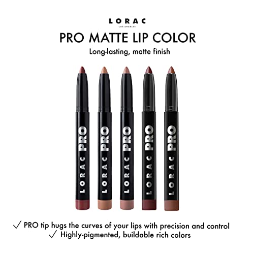 LORAC PRO Matte Lipstick, Greige | Long-lasting Color | Antioxidant Infused, Cruelty Free, Gluten Free, Vegan