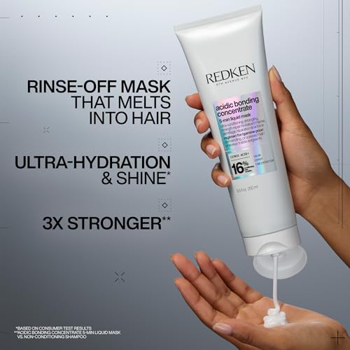 REDKEN Bonding Hair Mask for Dry, Damaged Hair Repair | Acidic Bonding Concentrate | Hydrating 5 Minute Hair Mask | For All Hair Types