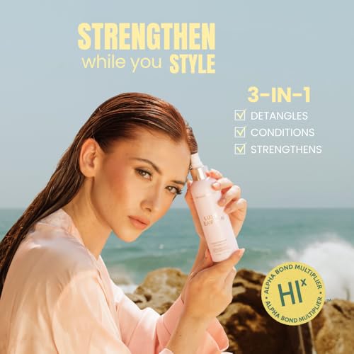 Beachwaver Luxe Leave-In Conditioning Detangler - Full Size (6 Fl Oz) | Leave-In Treatment to Hydrate, Smooth, & Strengthen w/HiX Vegan Bond Multipliers | Bali Beach Night Fragrance