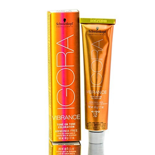 Schwarzkopf Professional Igora Vibrance 同色系染发剂,3-65,深棕巧克力金,2.1 盎司