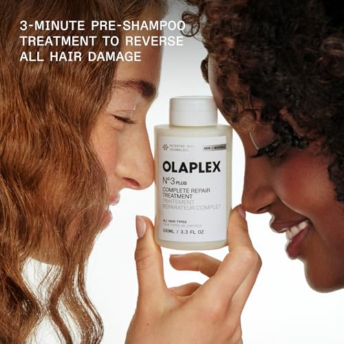 Olaplex N°.3PLUS Complete Repair Treatment: 3-minute Pre-shampoo Treatment to Immediately Repair Hair Damage for Softer, Stronger Hair | For Coily, Curly, Straight, and Wavy, 100 mL / 3.3 Fl Oz