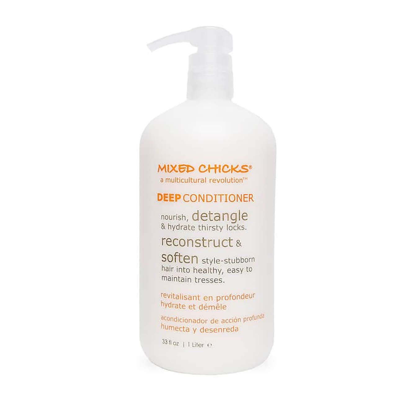 White Smoke Mixed Chicks Gentle Clarifying Shampoo Detangling Deep Conditioner, 33 fl. oz Each