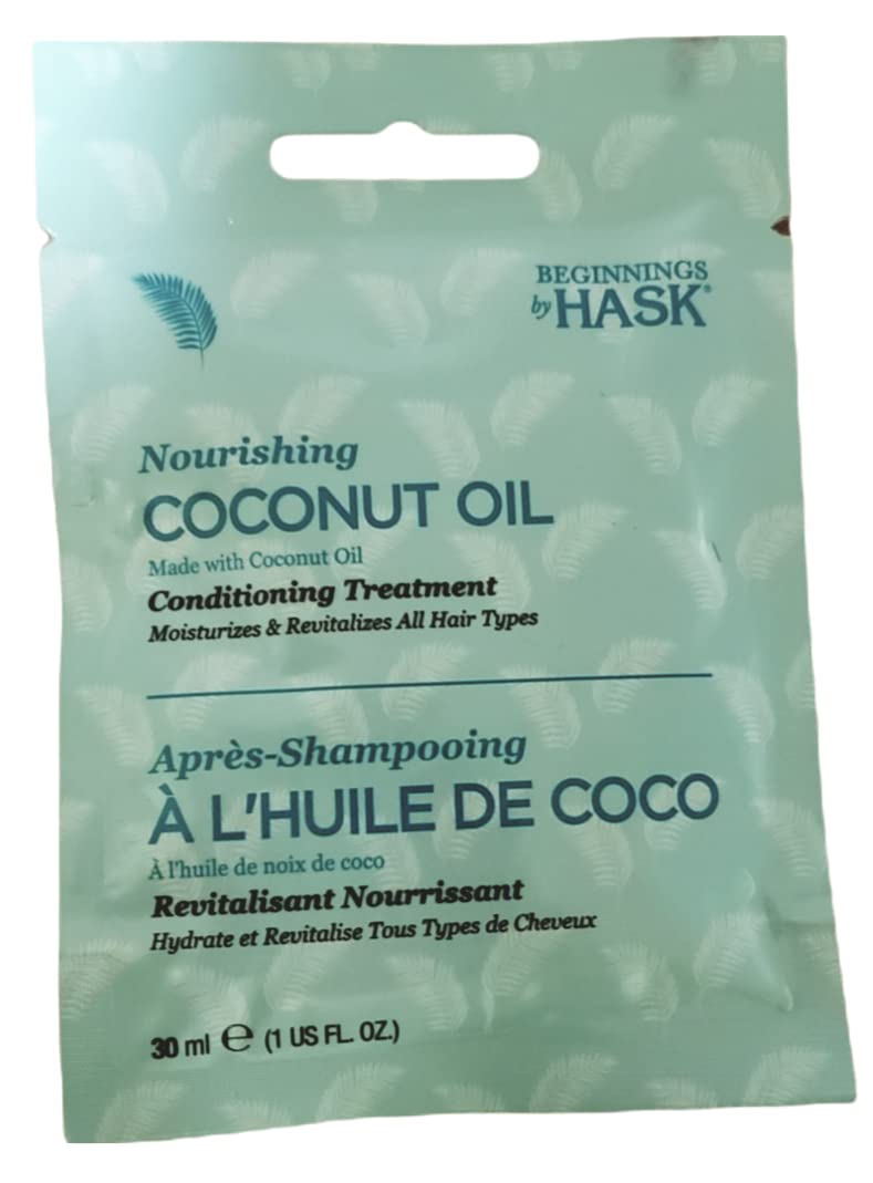 1 30ml e (1US FL OZ) Beginnings by Hask 滋养椰子油,采用椰子油调理护理,滋润并活化所有发质