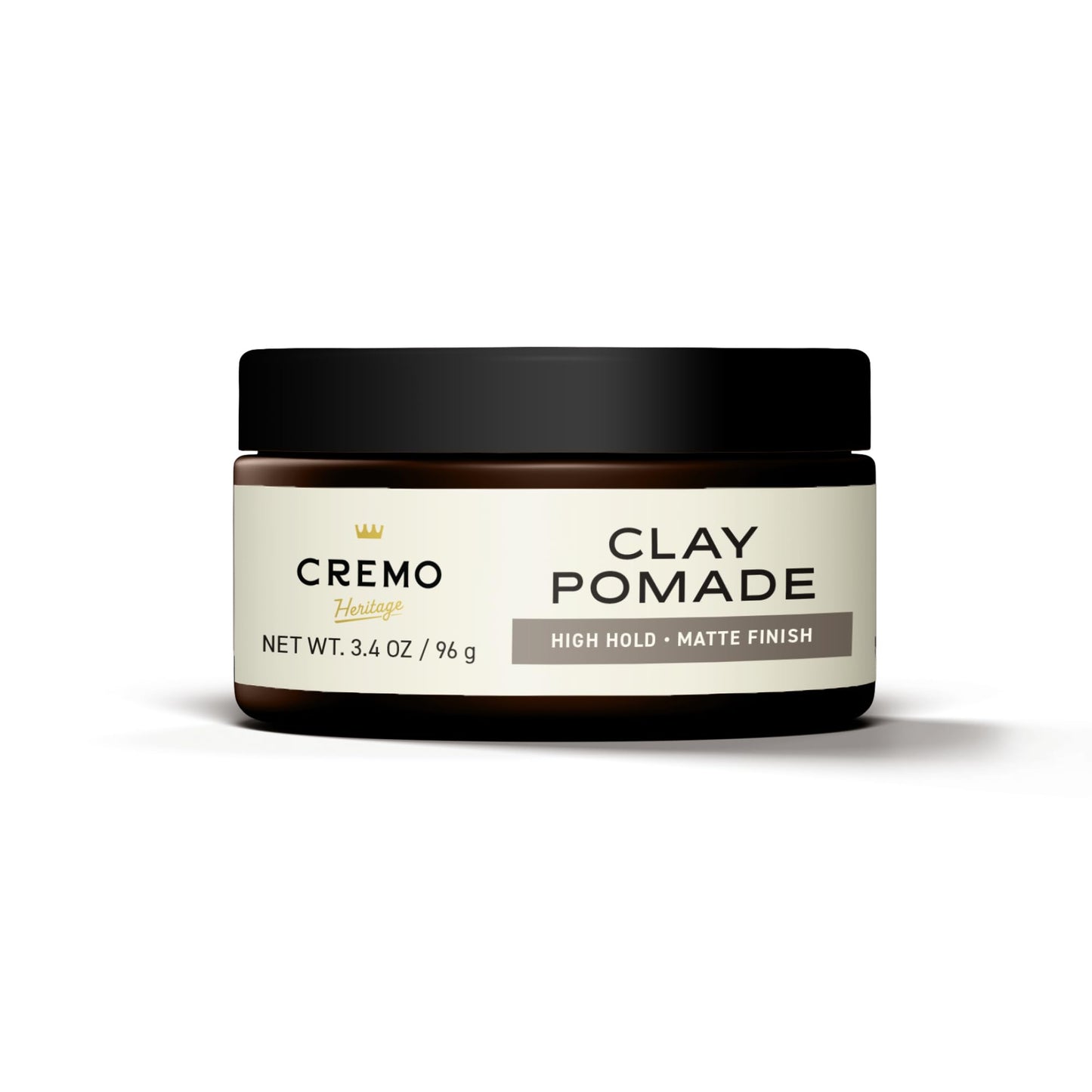 Cremo Mens Hair Clay, Premium Barber Grade Sculpting Clay for Hair Styling, High Hold, Matte Finish, 4 Oz