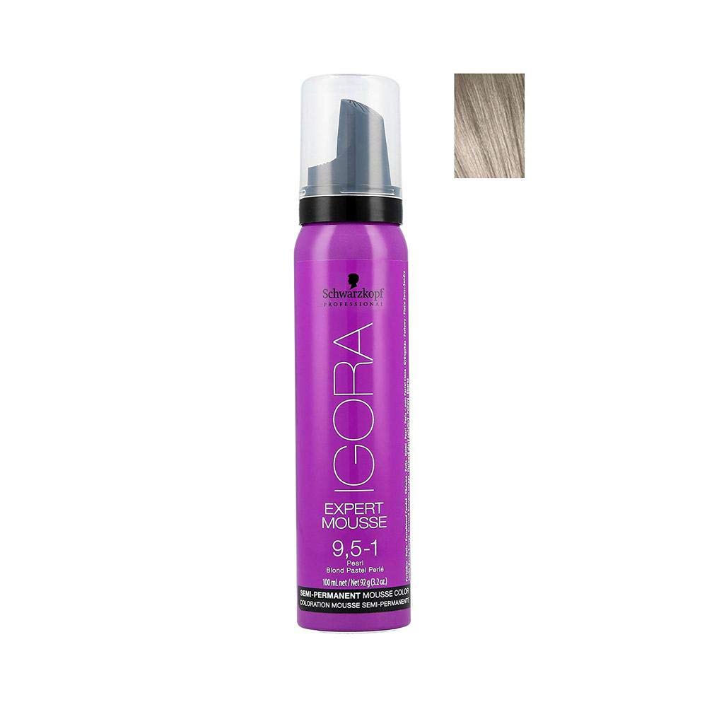 Schwarzkopf Professional Igora Expert Mousse,9.5-1,珍珠色,半永久性,3.2 盎司