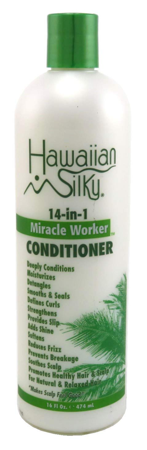 White Smoke Hawaiian Silky Miracle Worker 14-in-1 Conditioner, 16oz, 3-Pack