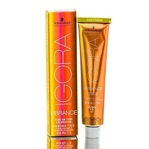 施华蔻专业 Igora 活力色调染发剂,4-89,中棕红紫,2.1 盎司