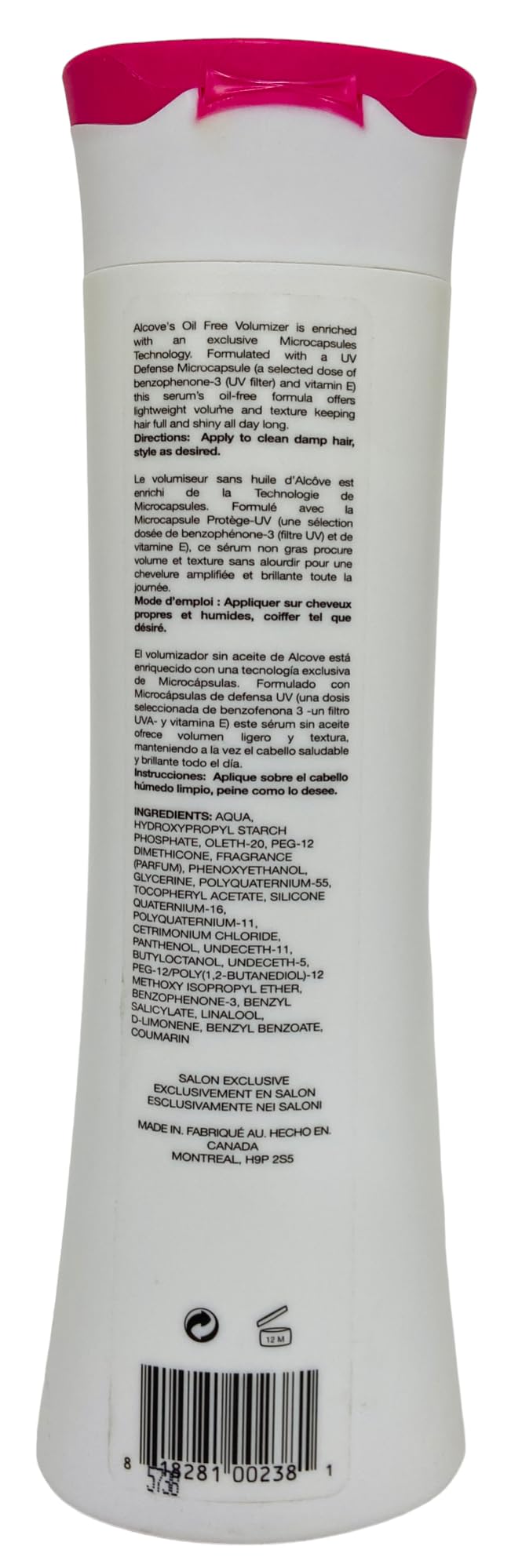 Alcove - Volumateur sans huile 300 ml