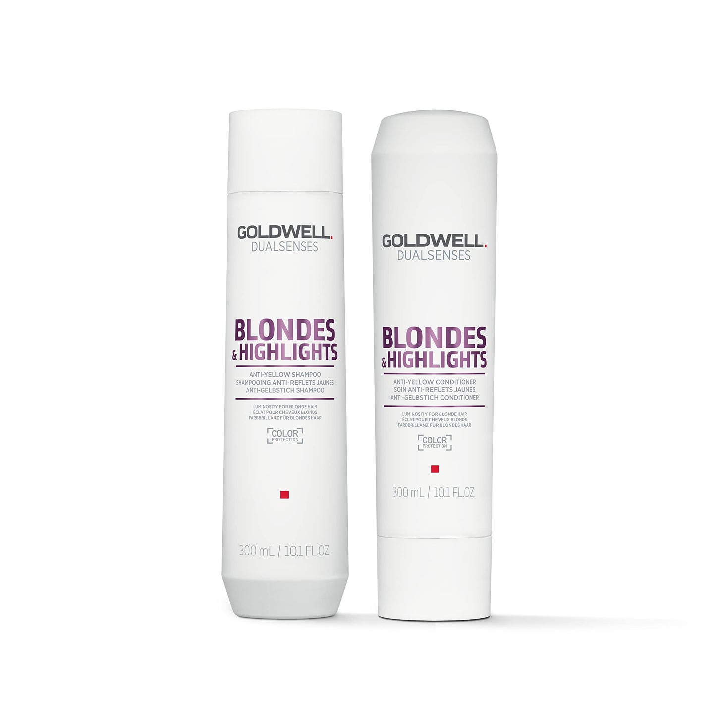 Goldwell Dualsenses 金发挑染抗黄洗发水和护发素标准套装