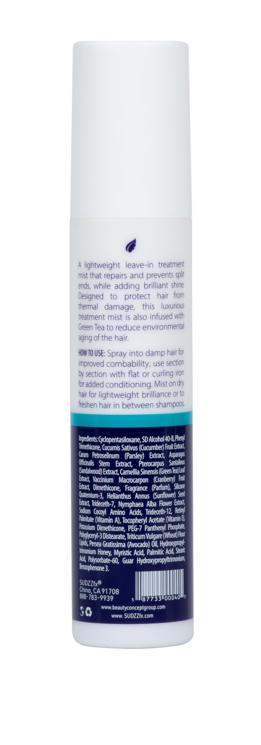 SUDZZFX LUXE - 奢华亮泽、顺发和抛光发胶 - 轻盈 - 适合所有发质 - 4 液体盎司