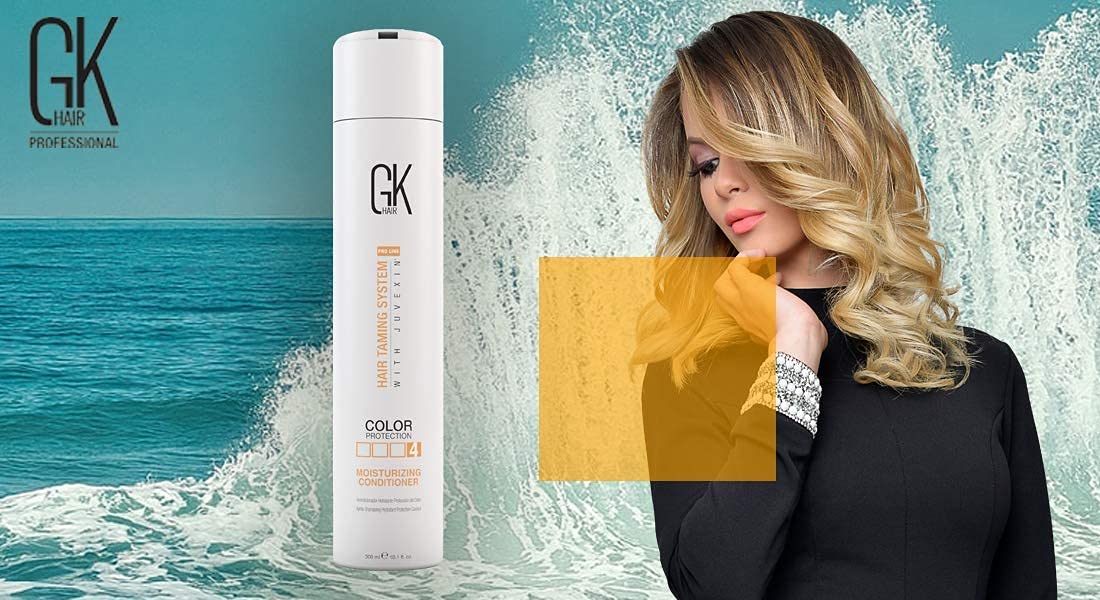 GK HAIR Global Keratin Moisturizing Conditioner and Silver Bombshell Purple Shampoo Set for Blonde & Gray Hair – Hydrating, Color-Protecting Formula for Damaged, Frizz Control & Damage Repair