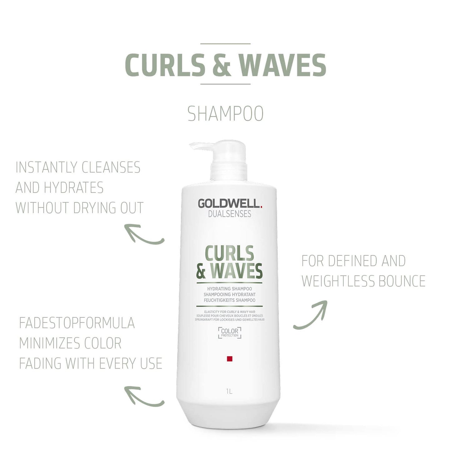 Goldwell Dualsenses 卷发波浪保湿洗发水 1L