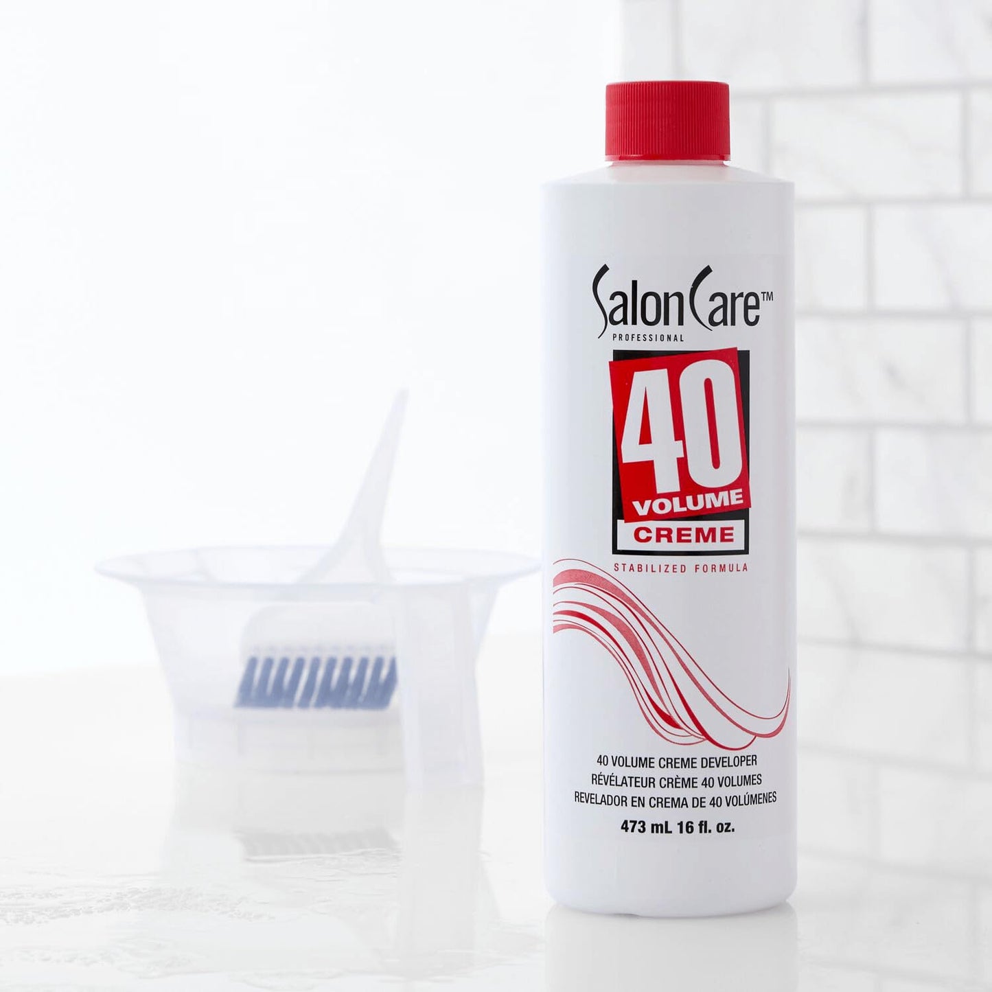 Lavender Salon Care 40 Volume Creme Developer, Strong Lift Formula, Easy to Handle Cream Consistency, Can Be Used as a Bleach Booster, 16 oz