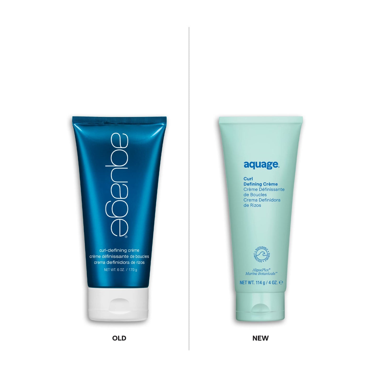 AQUAGE Curl Defining Creme For Curly Hair, Moisturizes Strands to Create Soft, Silky, Diffused Curls Without Frizz, Medium Hold, 4 oz