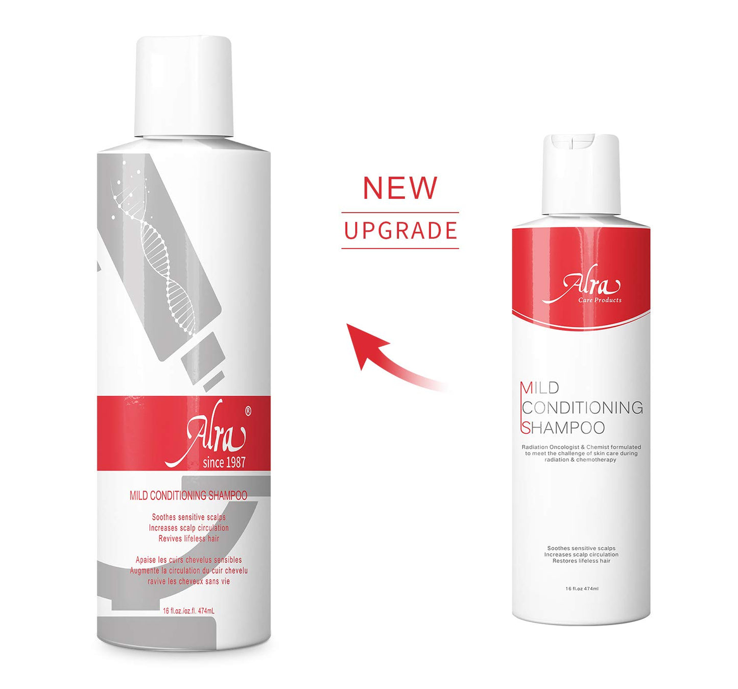 Alra - Mild Conditioning Shampoo - Gentle Cleanser and Conditioner for Cancer Patients During and After Radiation and Chemotherapy - Improves Fragile Hair - Promotes Growth (16oz NEW)