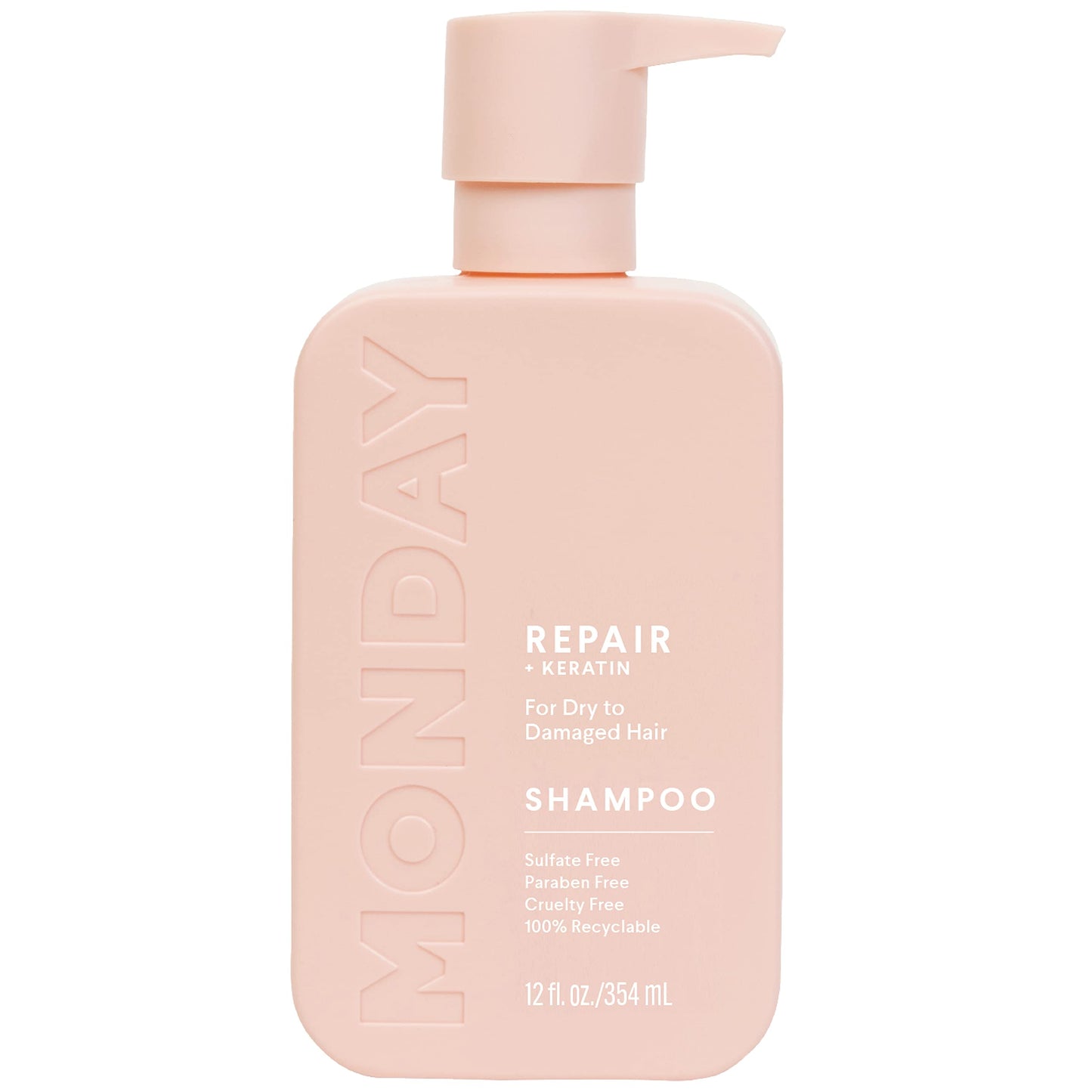 MONDAY HAIRCARE Coffret Shampoing et Après-shampoing Réparateur 12 oz pour cheveux secs à abîmés, à base de kératine, d'huile de coco, de beurre de karité et de vitamine E