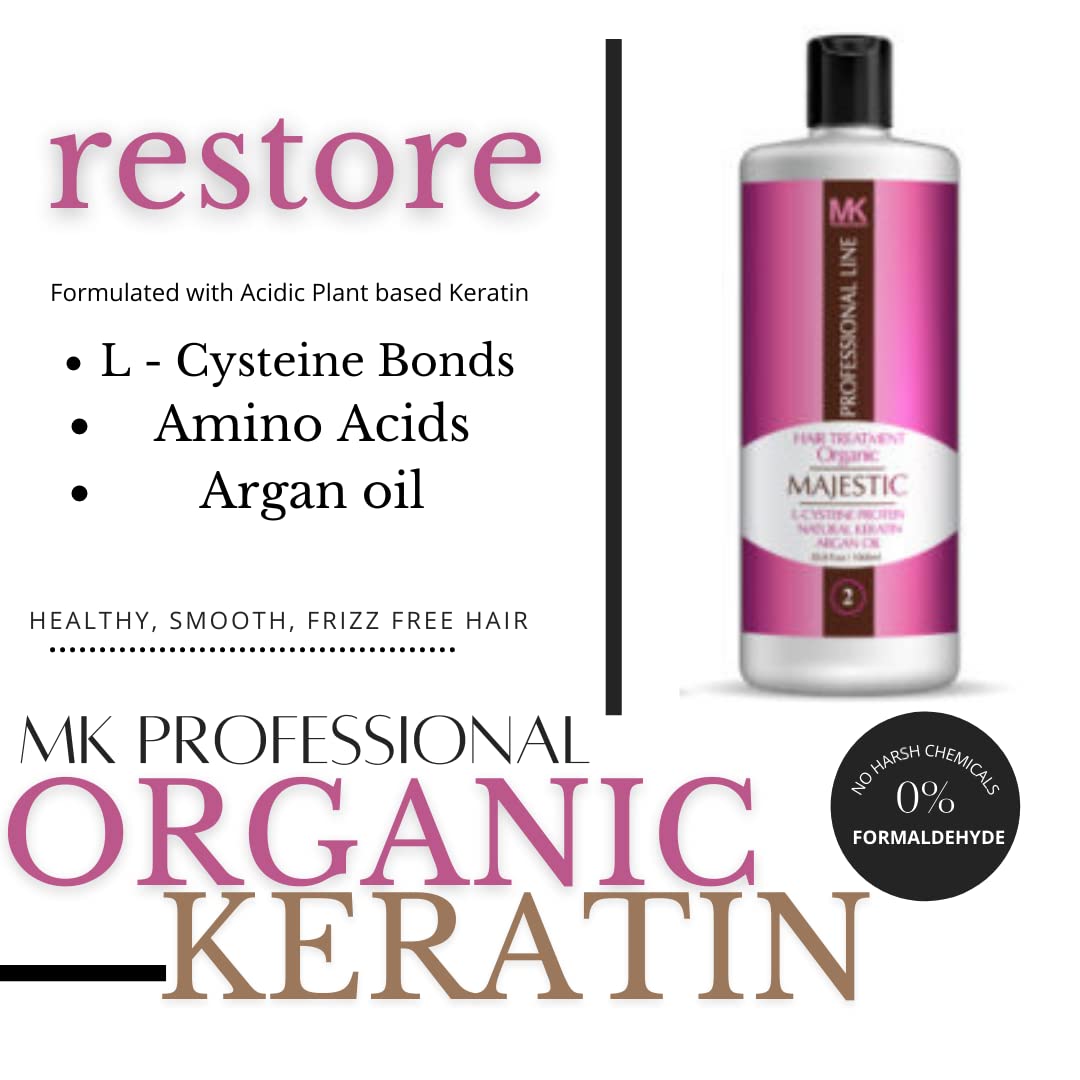 MAJESTIC KERATIN 蛋白质护理有机 475ml(16oz)无甲醛