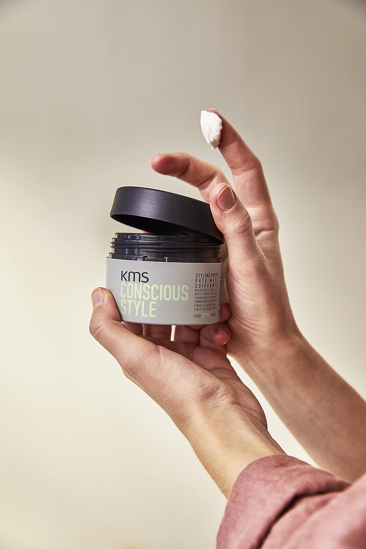 KMS CONSCIOUSSTYLE 哑光纹理造型腻子 75 毫升,2.5 液盎司