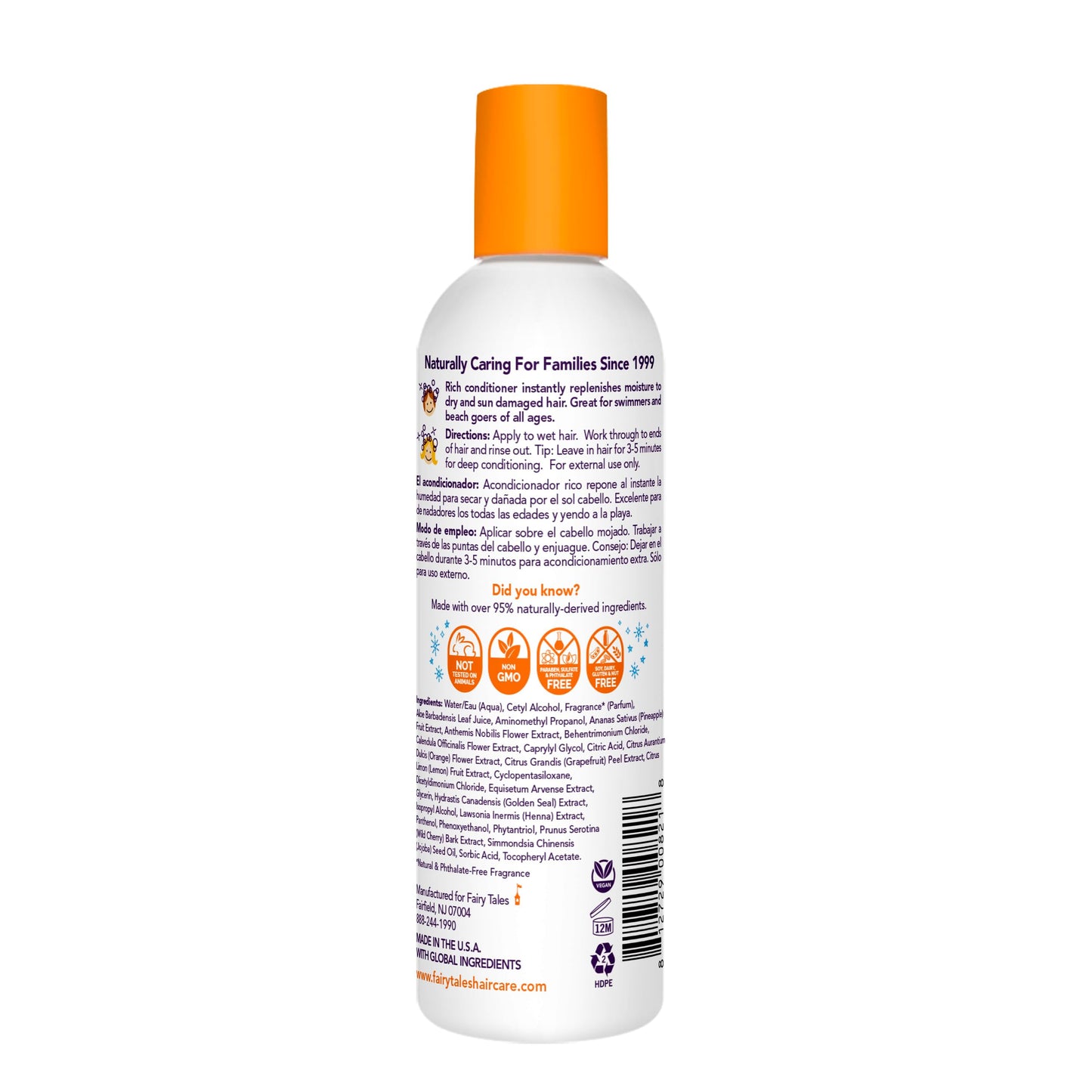 Fairy Tales Swimmer Conditioner for Kids - 8 oz | Made with Natural Ingredients in the USA | Replenish and Restore from Chlorine and Salt Damage | No Parabens, Sulfates, or Synthetic Dyes