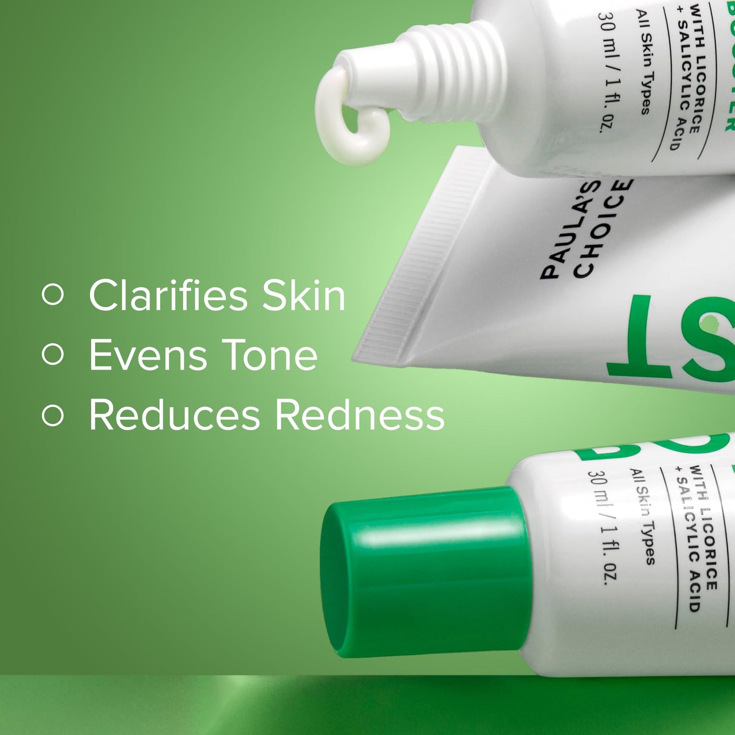 Paula's Choice BOOST 10% 壬二酸增强霜凝胶,甘草提取物和水杨酸,无油亮肤精华,1 盎司