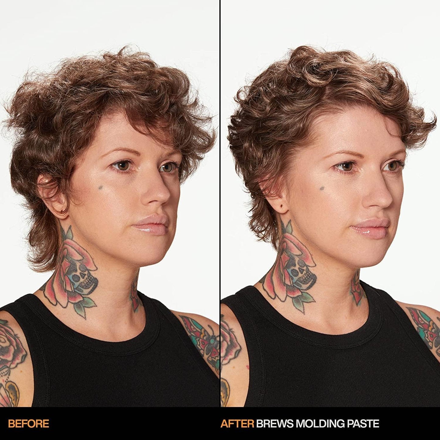 Redken Brews Molding Paste For Men | Men's Hair Styling Paste | High Hold & Maximum Control | Natural, Matte Finish | Sulfate Free | For All Men's Hair Types