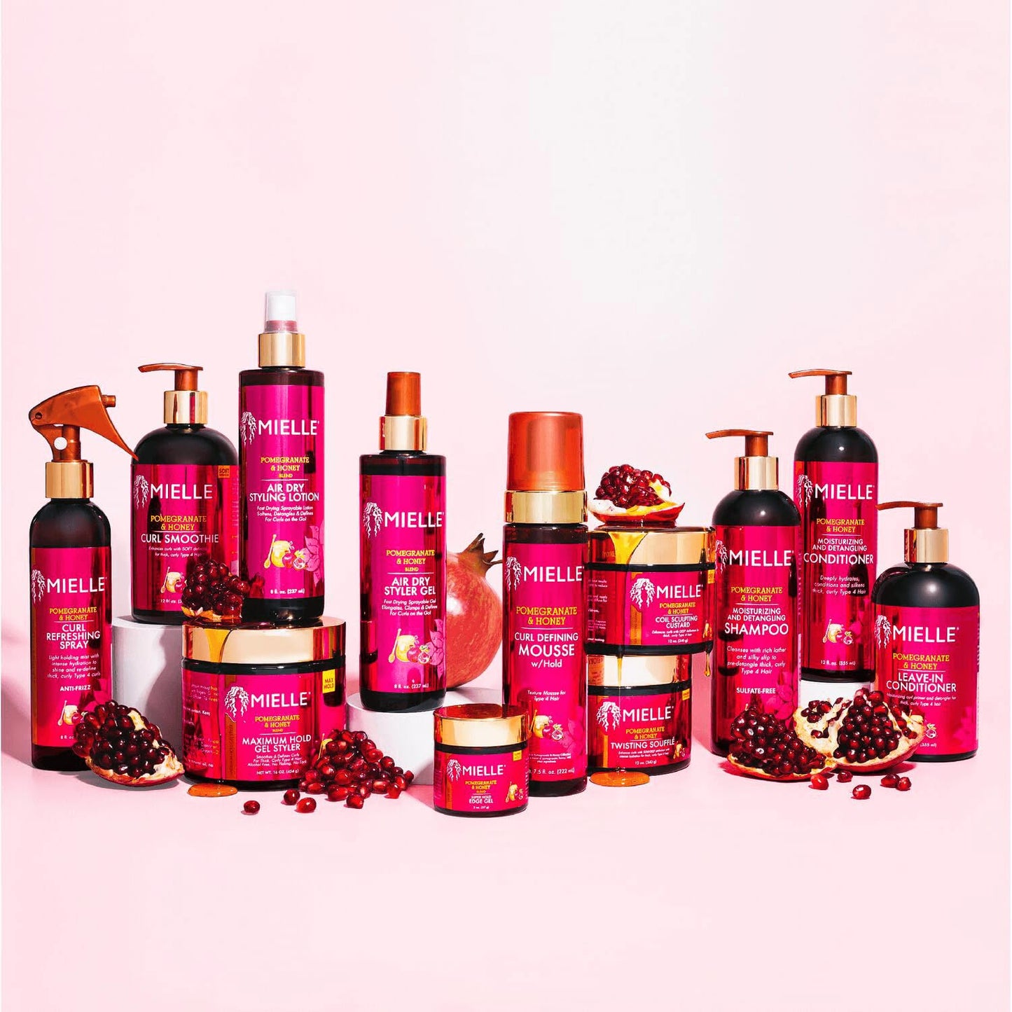 Misty Rose Mielle Pomegranate & Honey Air Dry Styler Lotion 8 Oz (Pack of 1)