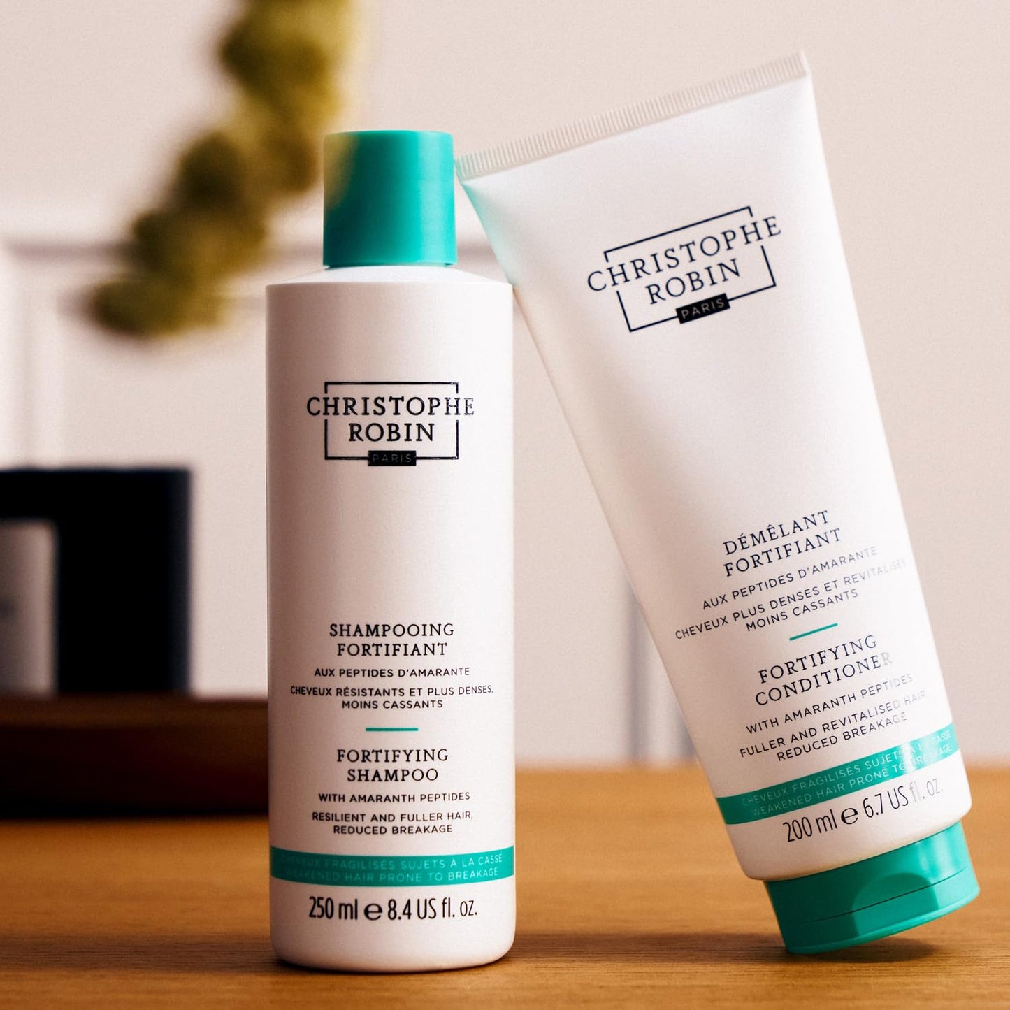 Light Gray Christophe Robin Fortifying Shampoo with Amaranth Peptides for Thinning and Weakened Hair - Reduces Breakage 8.4 fl. oz