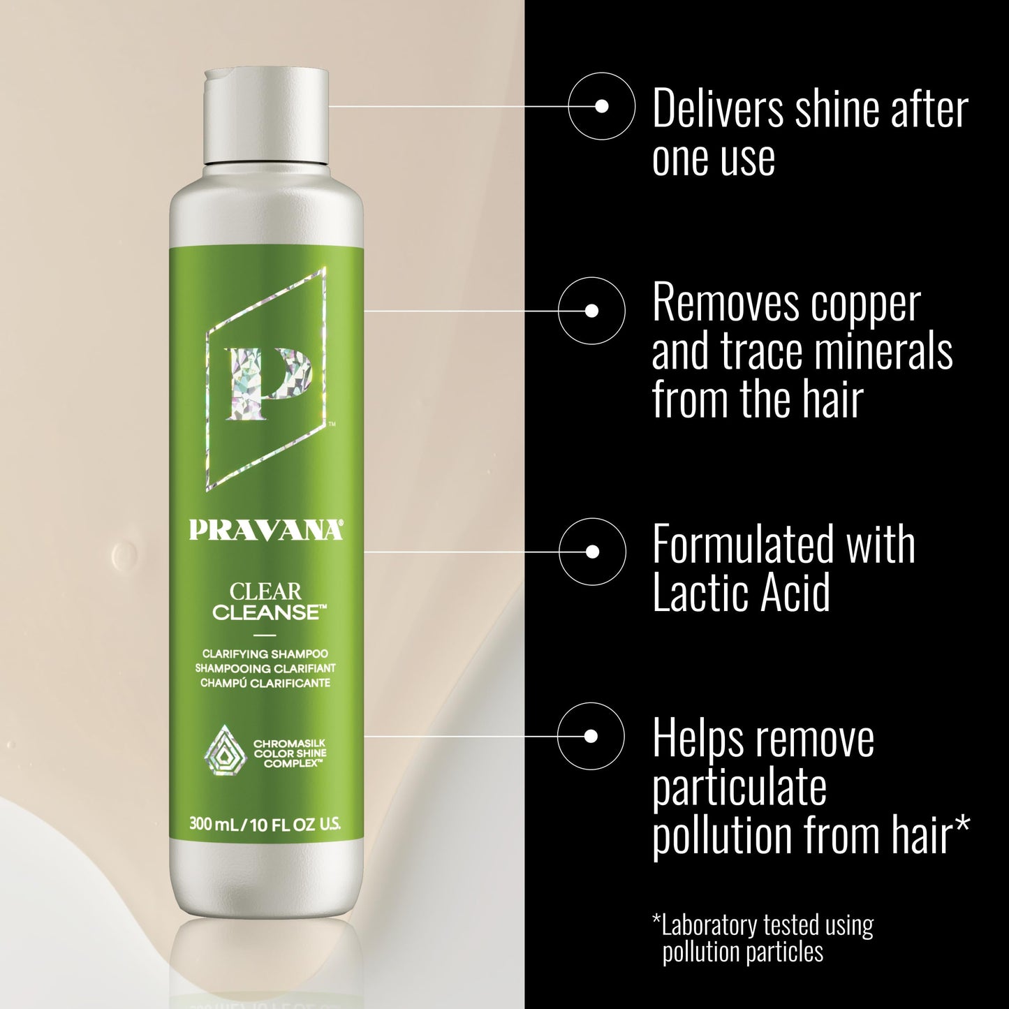 Pravana Clear Cleanse Mineral Diminishing Shampoo | For Clarifying Color-Treated Hair | Instantly Removes Hard Water Deposits | Hydrates, Energizes, Volumizes | Eliminates Discoloration | 10 Fl Oz