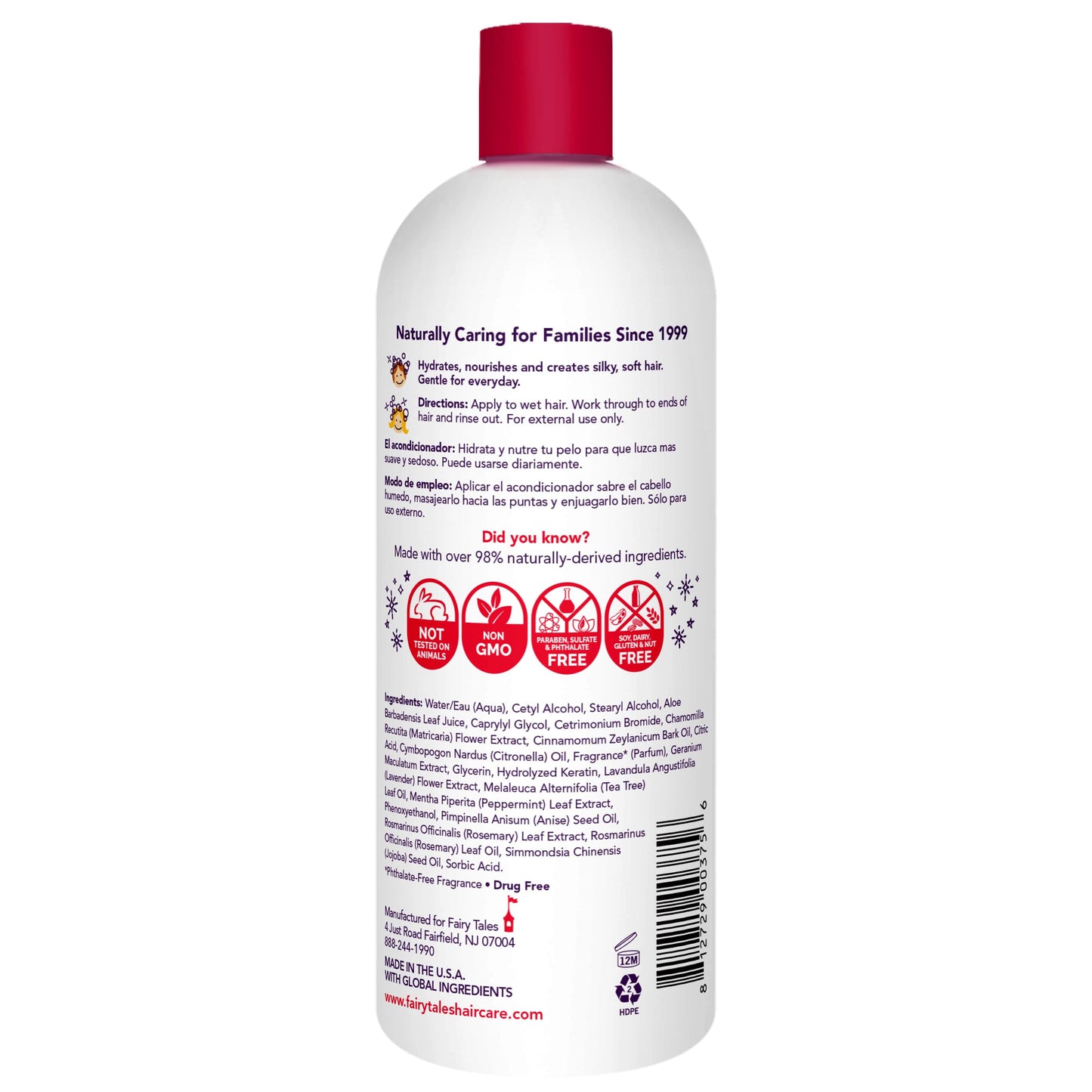 Fairy Tales Rosemary Repel Daily Kids Conditioner– Kids Like the Smell, Lice Do Not, 32 fl oz. (Pack of 1)