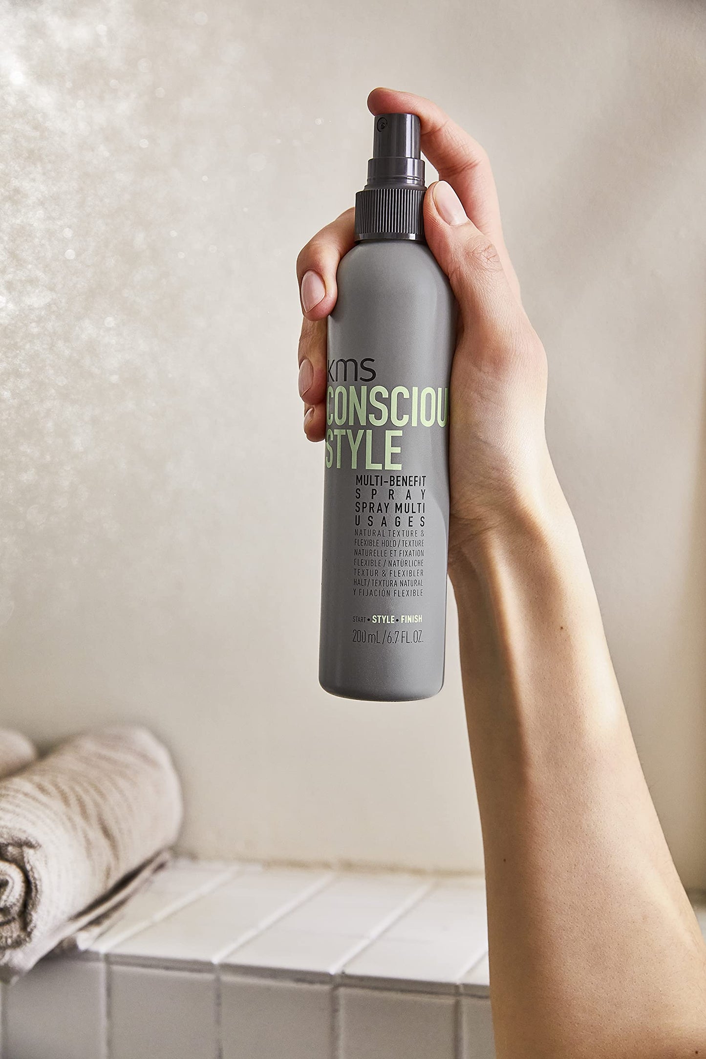 KMS CONSCIOUSSTYLE 多效灵活造型定型喷雾,6.8 盎司