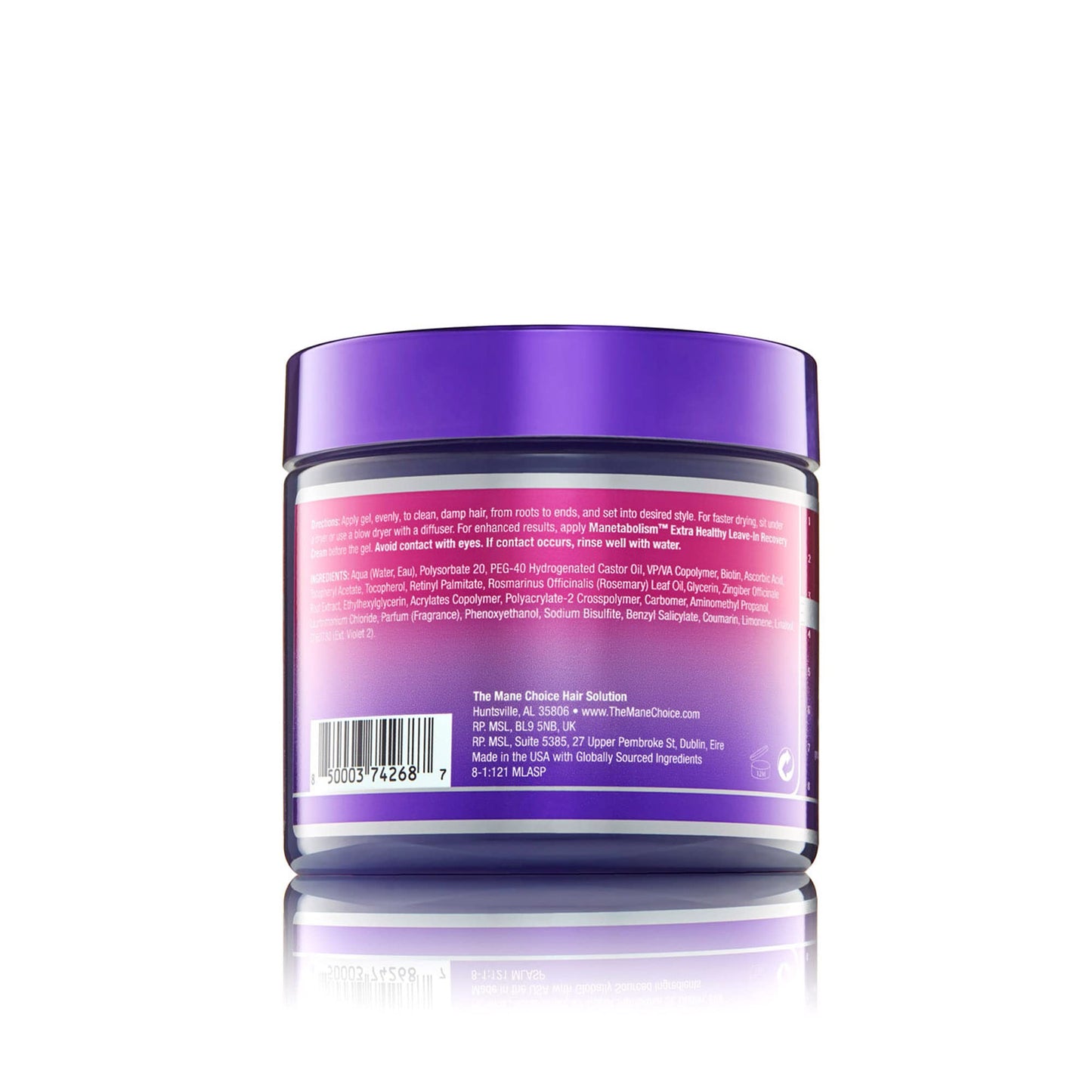 The Mane Choice Manetabolism Rejuvenation Solution Design Gel capillaire, Twist & Braid Gel avec tenue flexible longue durée pour des cheveux brillants et forts, aide à réduire les frisottis et la casse, sans pellicules, 16 oz