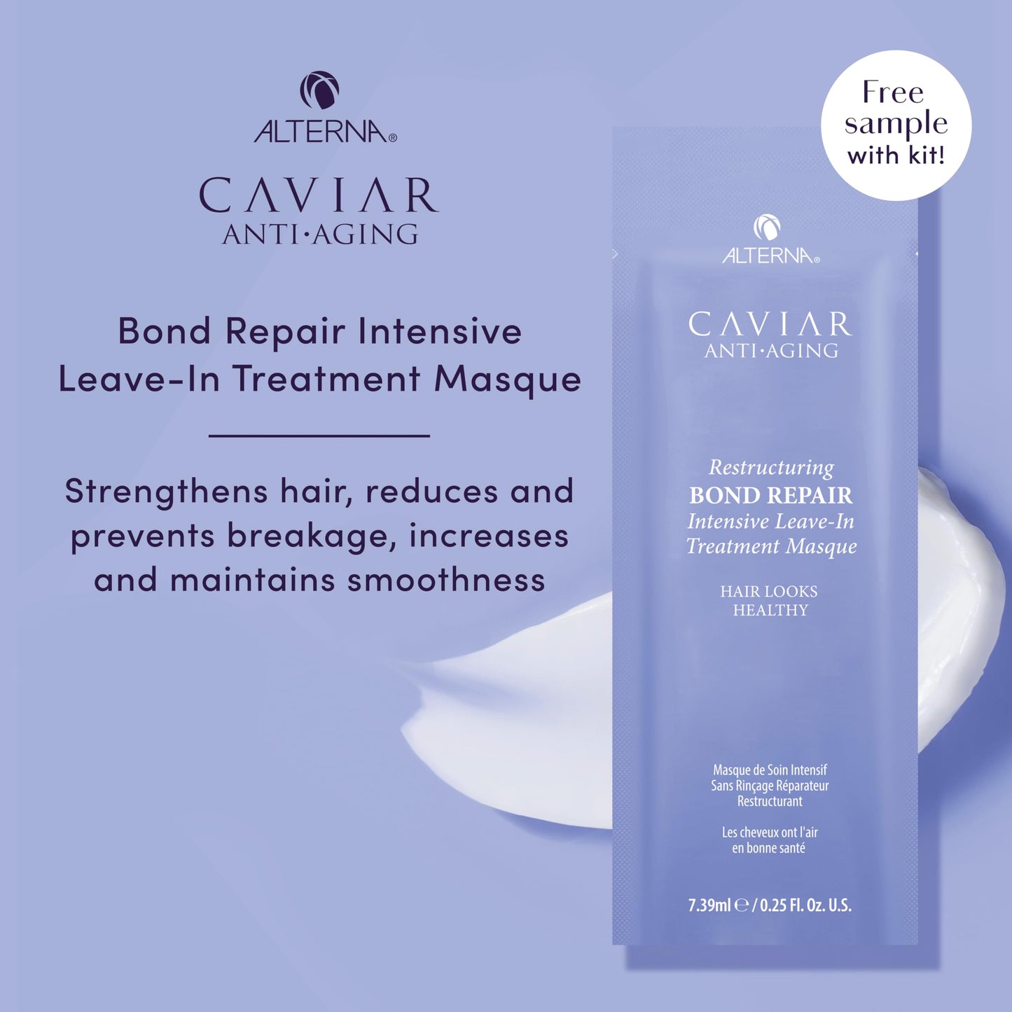 Light Steel Blue Alterna Haircare CAVIAR Anti-Aging Replenishing Moisture Trial Kit - Shampoo, Conditioner, Leave-In CC Cream | For Dry, Brittle Hair | Protects, Restores and Hydrates | Sulfate Free