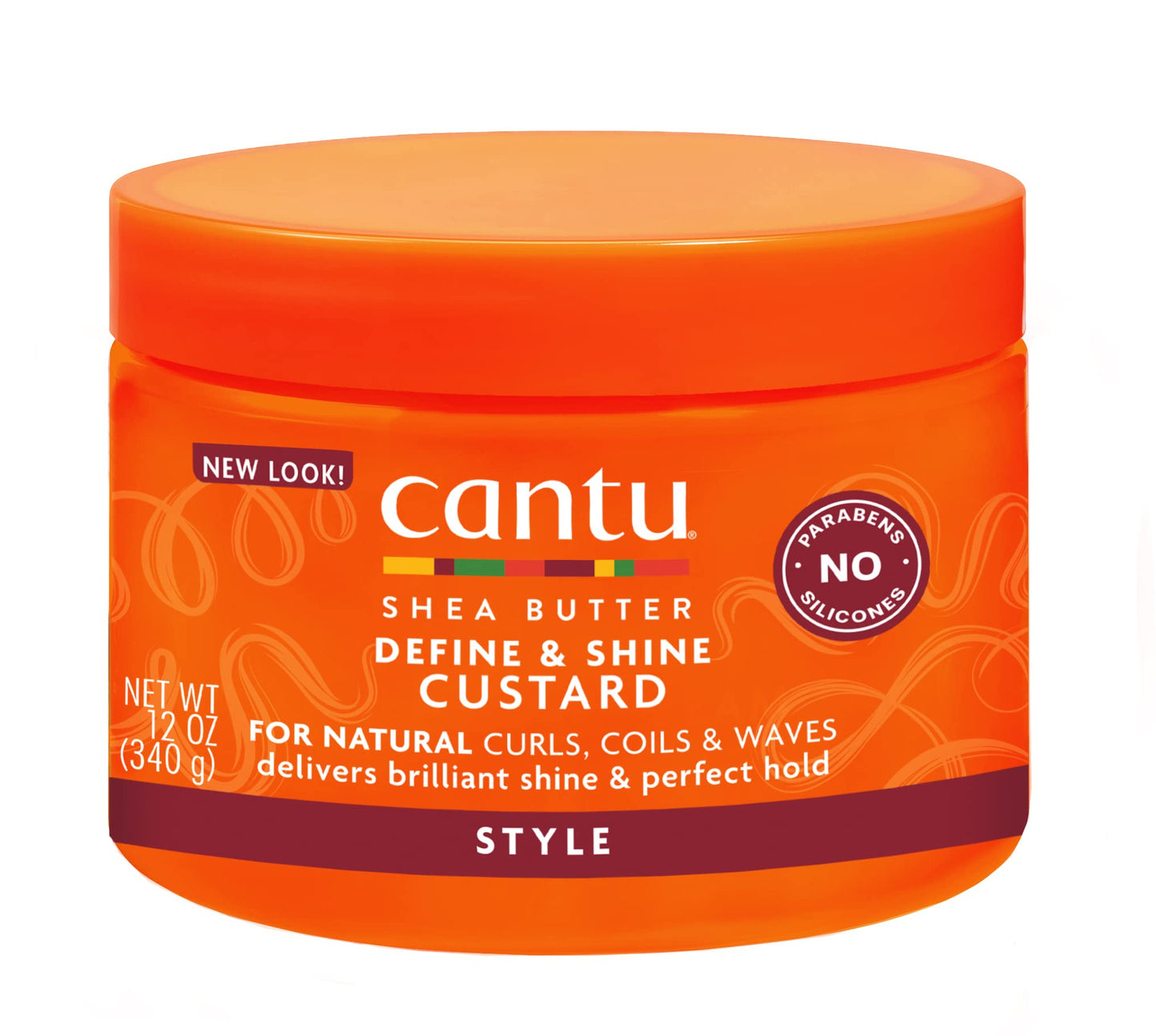 Orange Red Cantu Define & Shine Custard 12 oz (Pack of 4)