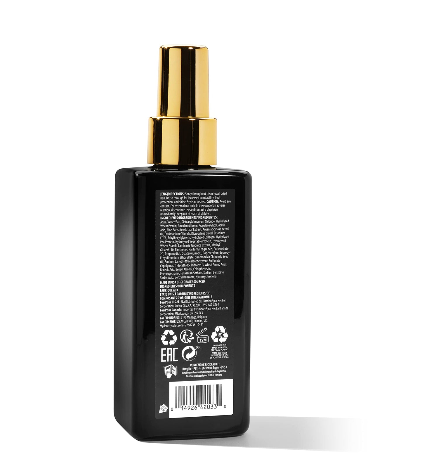 #mydentity MyHero 胶原蛋白防护喷雾,6 盎司 | 免洗护发素 | 耐热高达 450 度