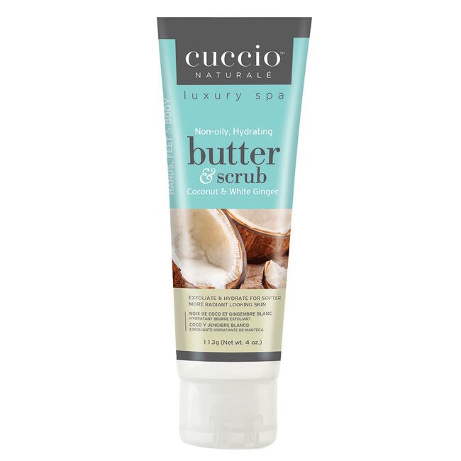 White Smoke Cuccio Cina Pro Star Pro Cuccio Butter & Scrub - Coconut & White Ginger