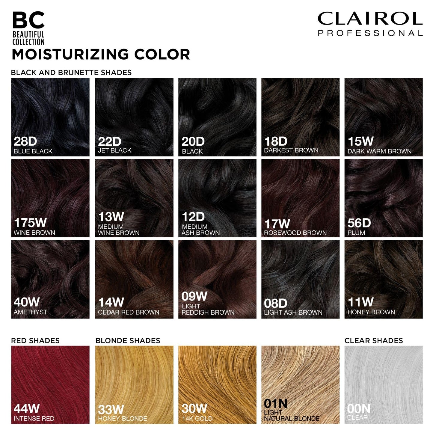 White Smoke Clairol Professional Beautiful Collection Hair Color, 13W Medium Warm Brown, 3 Fl Oz - Packaging May Vary
