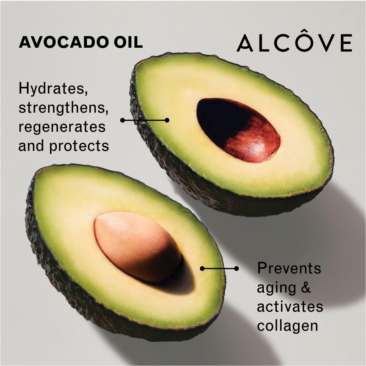 Alcôve - Serum - Dry, Frizzy and Thick Hair - Smooth - Leave-in-treatment - Instant Shine - Split-end Repair - Hydrate - Without Oil Residue - Mango Extract - Color-Safe - 3.4 oz