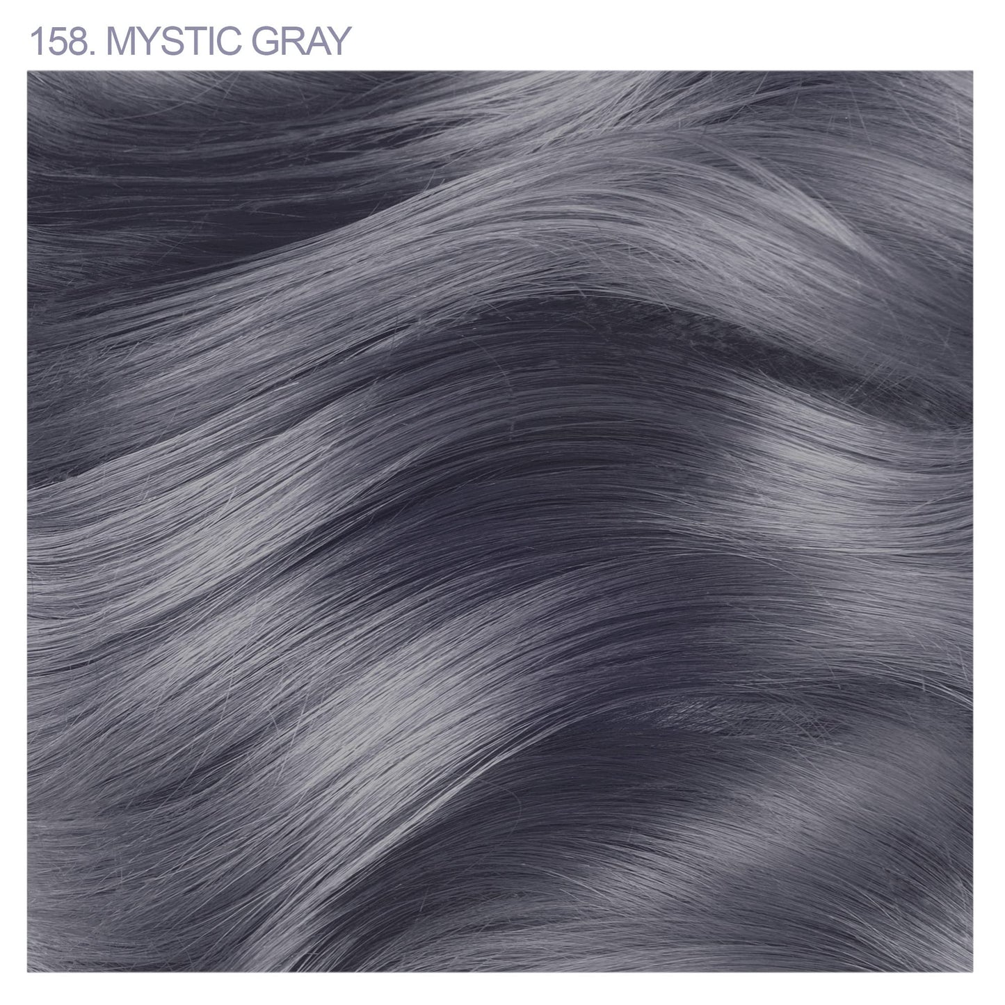 Adore Semi Permanent Hair Color - Vegan and Cruelty-Free Hair Dye - 4 Fl Oz - 158 Mystic Gray (Pack of 1)