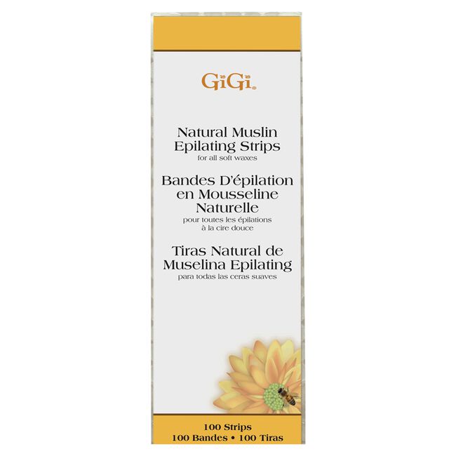 Lavender GiGi Small Natural Muslin Stripas