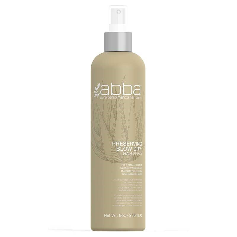 Tan Abba Preserving Blow Dry Spray Heat Protector 8oz