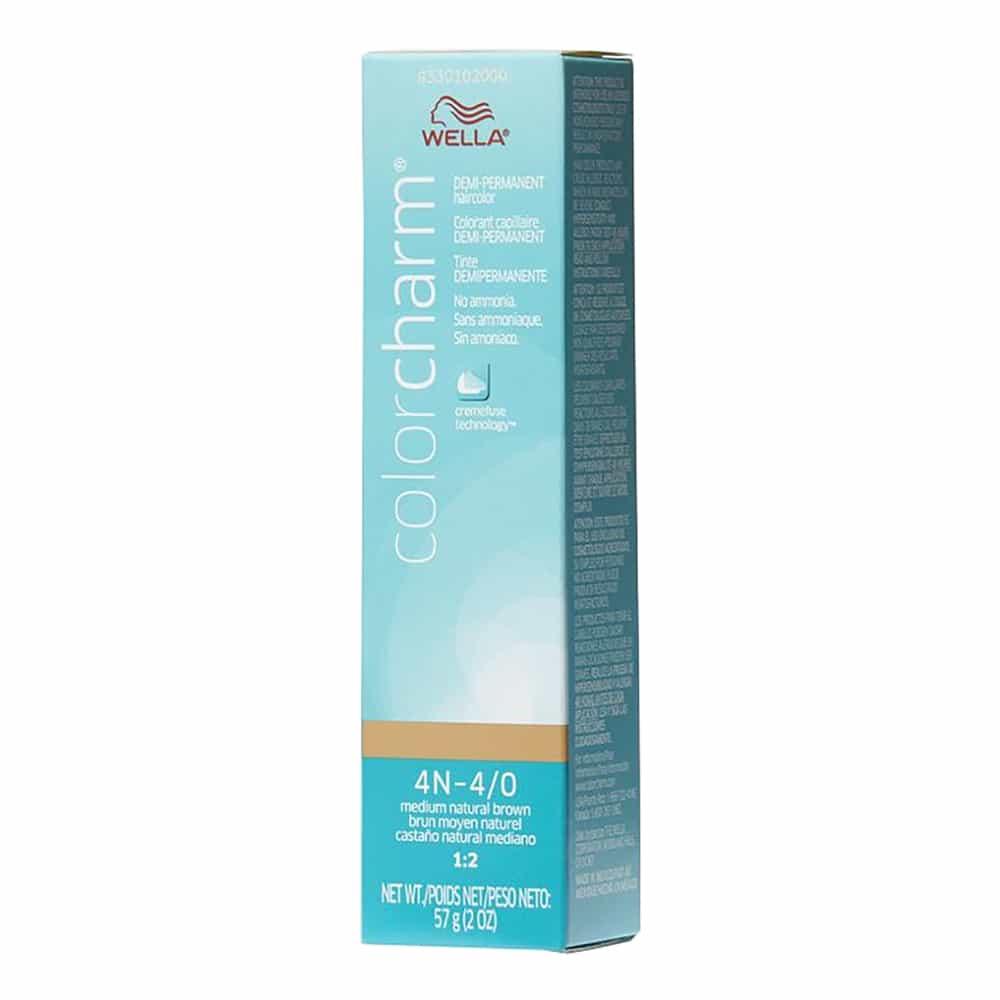 Light Blue Wella C.C. Hair Color 4N-4/0 Medium Natural Brown 2 oz 02940