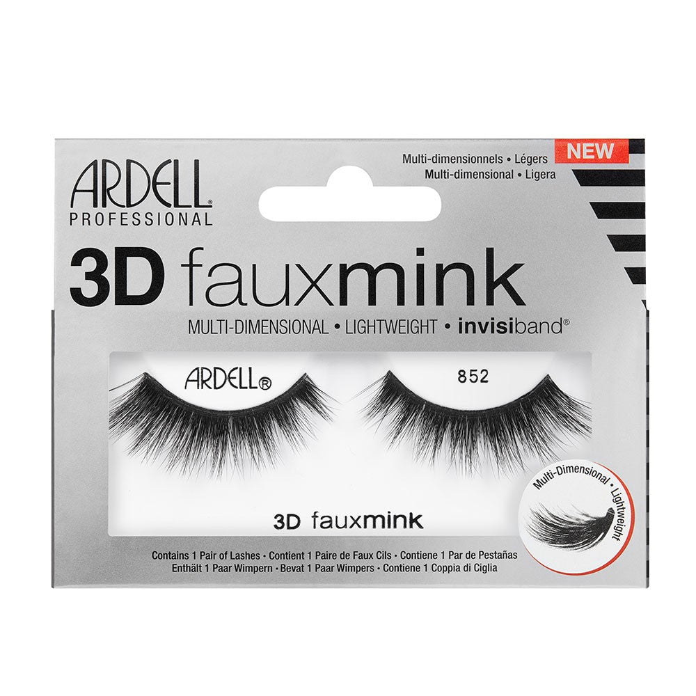 Light Gray Ardell 3D Faux Mink Lashes Black 857