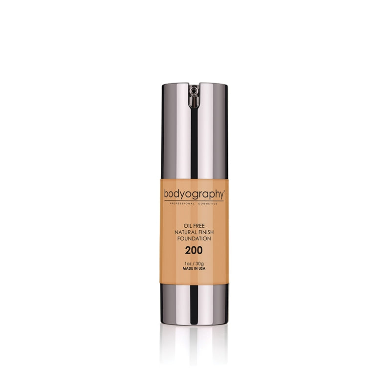 Dark Khaki Bodyography Natural Finish Foundation #200