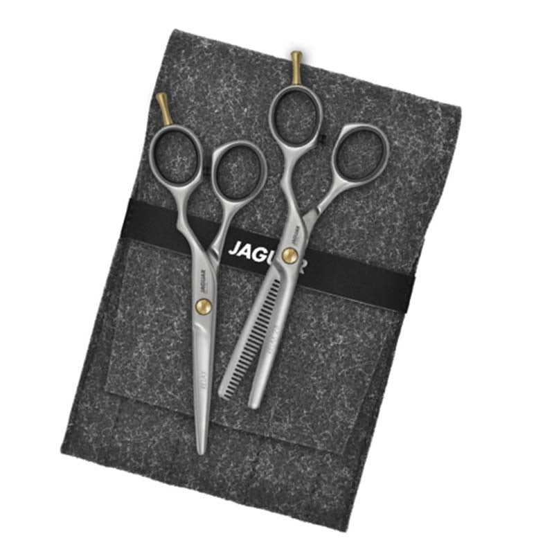 White Smoke Jaguar PreStyle Relax Slice Scissors Set 5.5 in Offset
